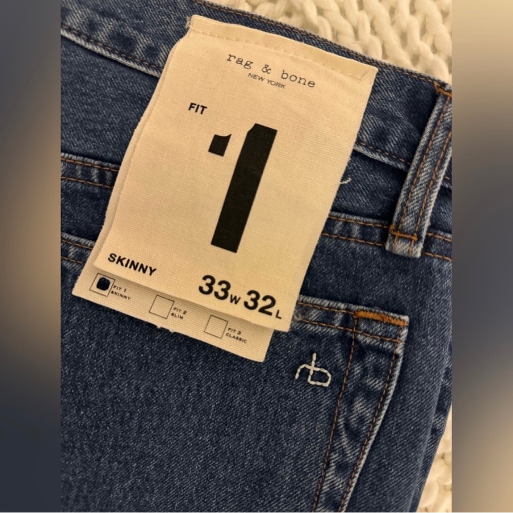 RAG & BONE NEW YORK FIT 1 Skinny W33 L32